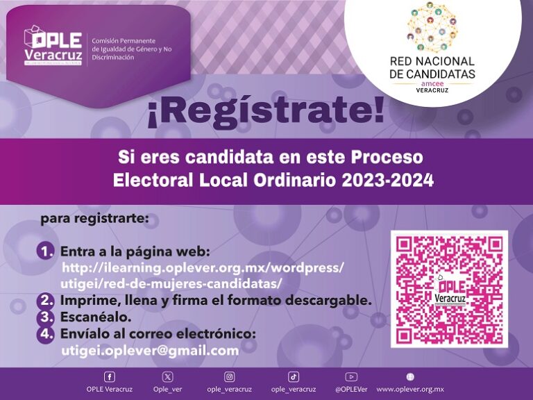 OPLE Veracruz y AMCEE impulsan “Red de Candidatas” en periodo de campaña de diputaciones locales