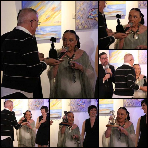 Betty Missiego, Marta Guzman y Eduardo Molero recibieron el Menino Premio Cultural Bulevar