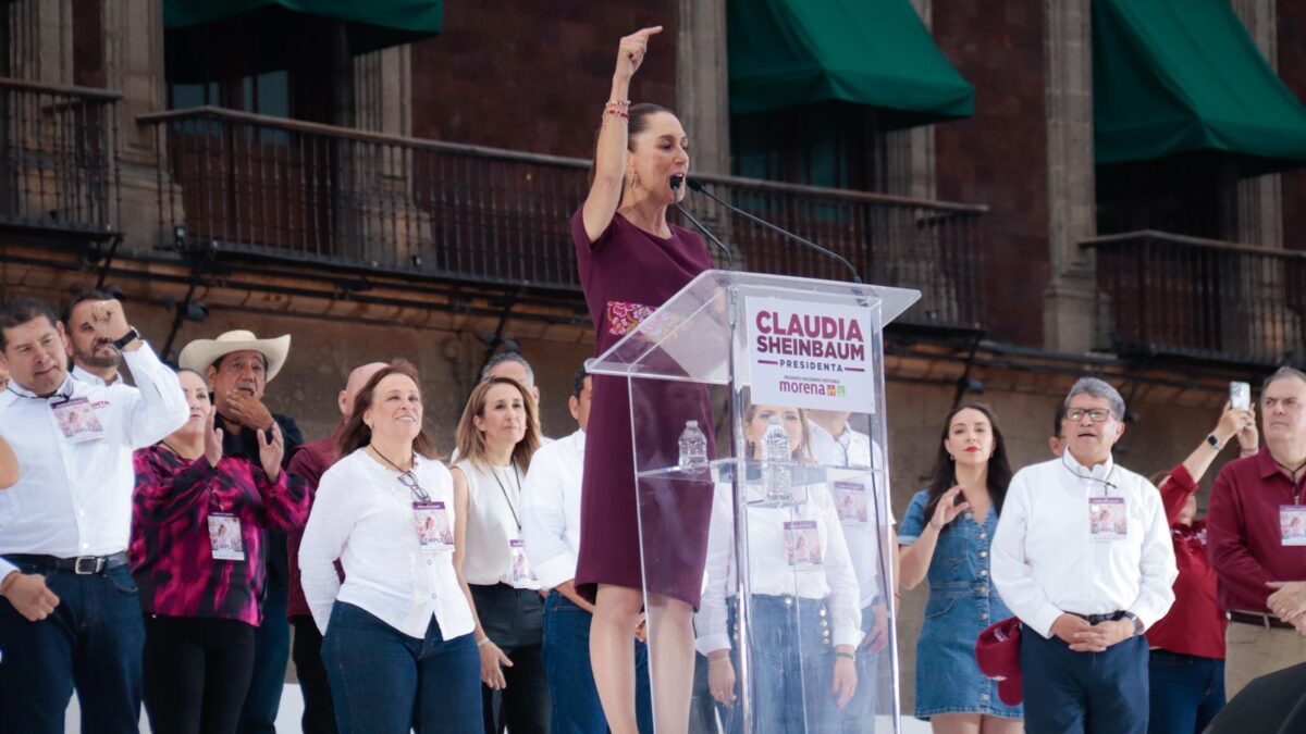 ACOMPAÑA ROCÍO NAHLE A CLAUDIA SHEINBAUM EN CIERRE DE CAMPAÑA