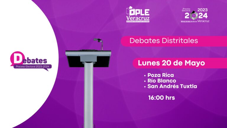 Hoy Debates para diputaciones locales de Veracruz 2024. Sintoniza aquí:
