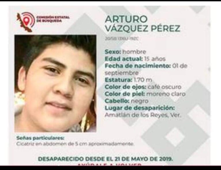 Se termina la búsqueda, menor de 13 años secuestrado en 2019 es hallado sin vida