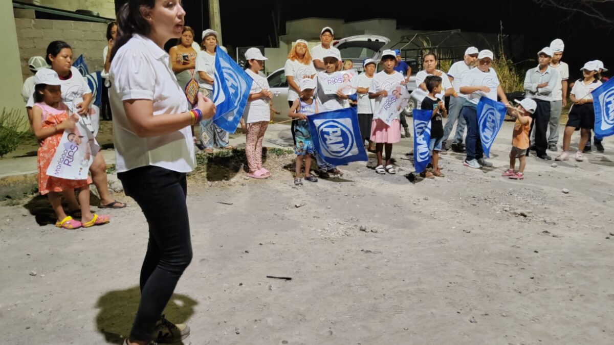 Concluye Mariana Ríos campaña en Unidad Habitacional Camino Real