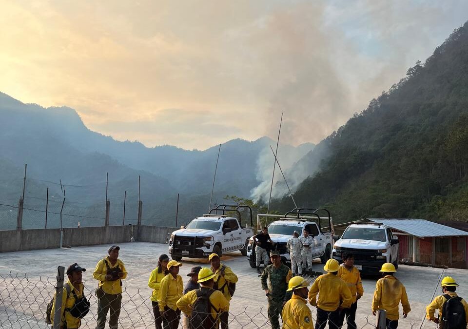 Se mantienen activo incendio forestal en Tequila