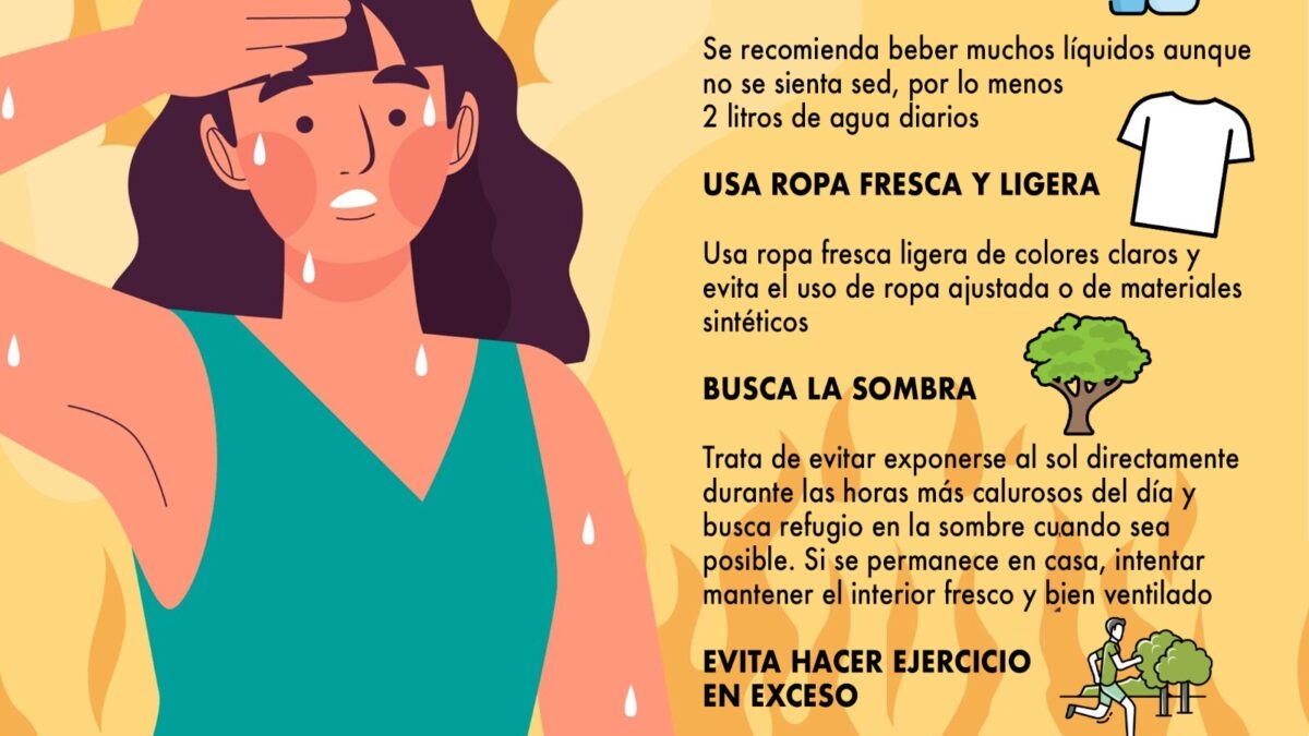 Pide Salud y Protección Civil seguir recomendaciones para evitar afectaciones por onda de calor