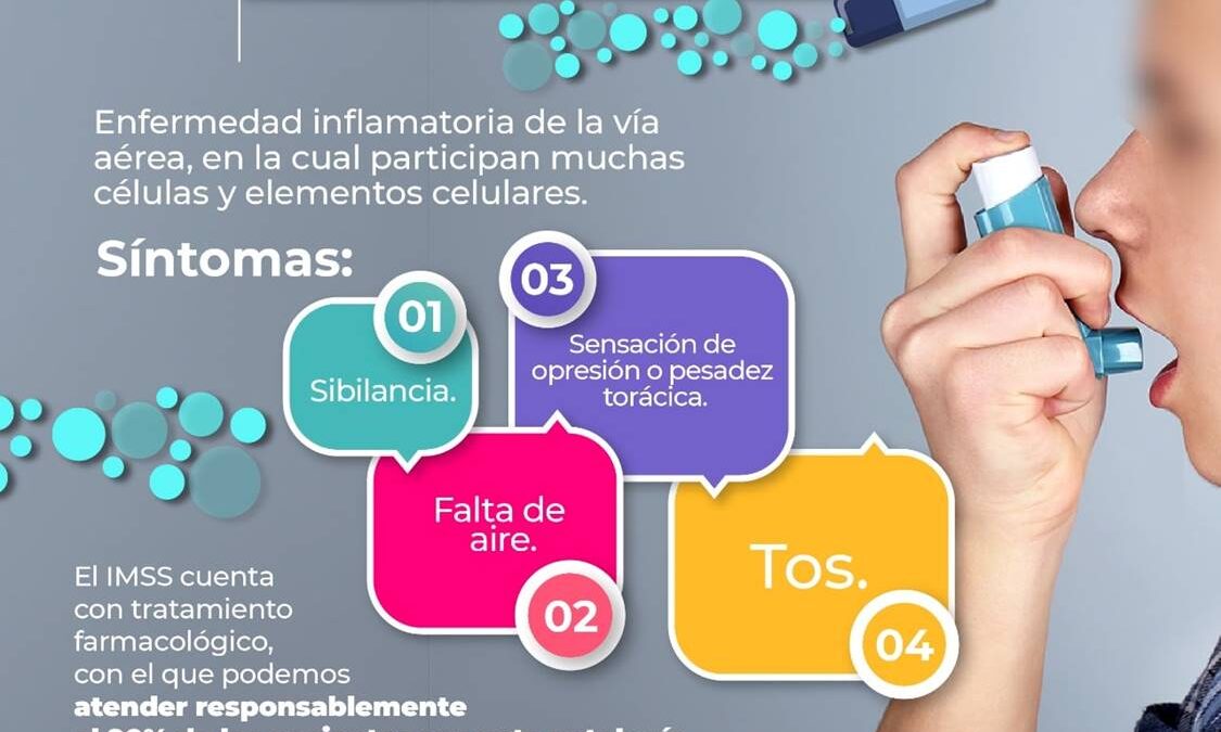 Informan sobre síntomas que causa el asma.