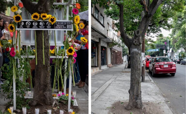 Retiran memorial del Caso Narvarte; “lo volveremos a poner”, aseguran activistas.