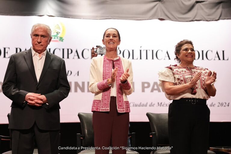 Claudia Sheinbaum señala que el INE debe garantizar integridad de elecciones 2024.