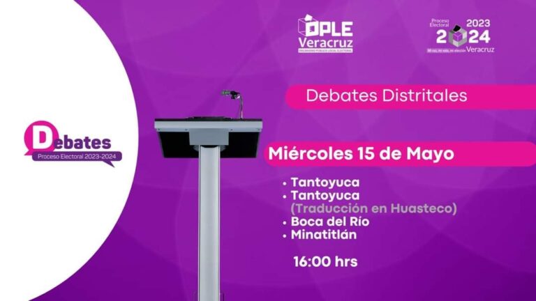 Sintoniza aquí Debates para Diputaciones Locales de Veracruz 2024.