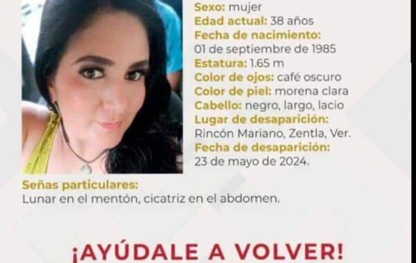 MSin rastro de Mar Amparo Salinas activista desaparecida en Zentla