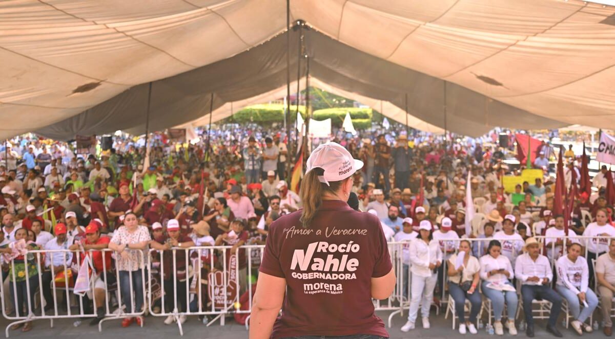 AMLO empoderó al pueblo afirma Rocío Nahle que confía en ganar Veracruz.