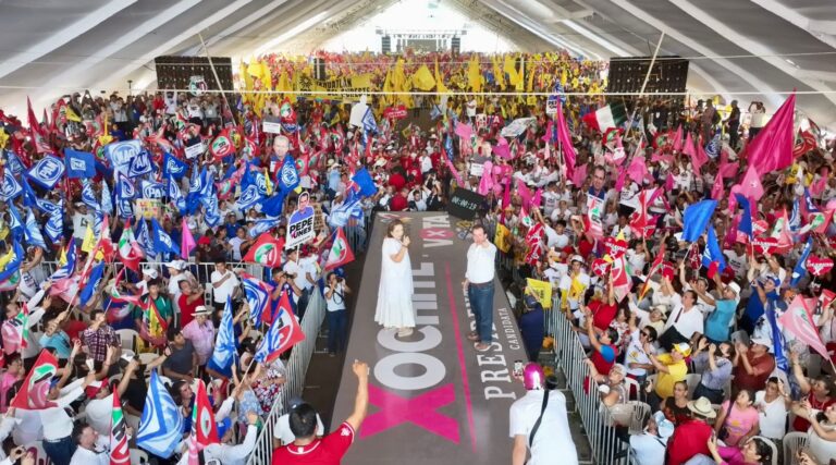 Xóchitl Gálvez y Pepe Yunes cierran campaña en Coatzacoalcos, con el compromiso de recuperar Veracruz