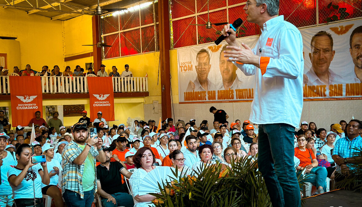 Los Tuxtlas y todo Veracruz votarán por Movimiento Ciudadano: Dante Delgado