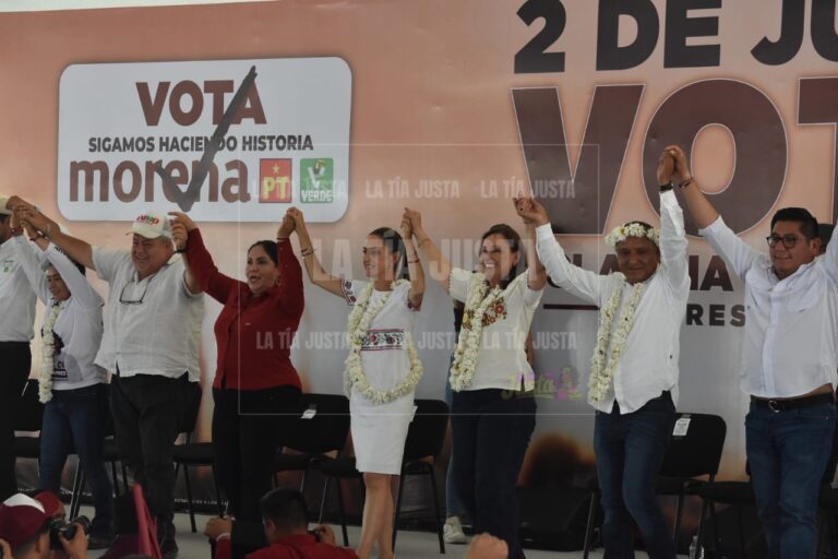 Arriba Claudia Sheinbaum a Zongolica