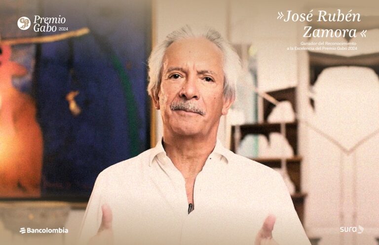 Periodista José Rubén Zamora recibe Premio Gabo a la Excelencia .