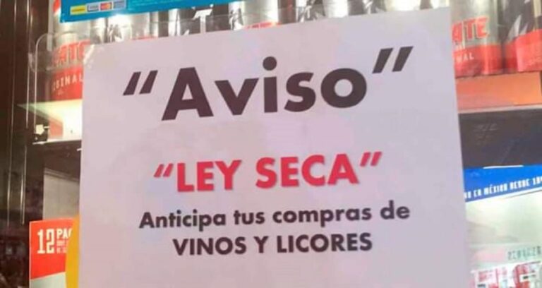 Canaco no quiere ley seca el dos de junio .