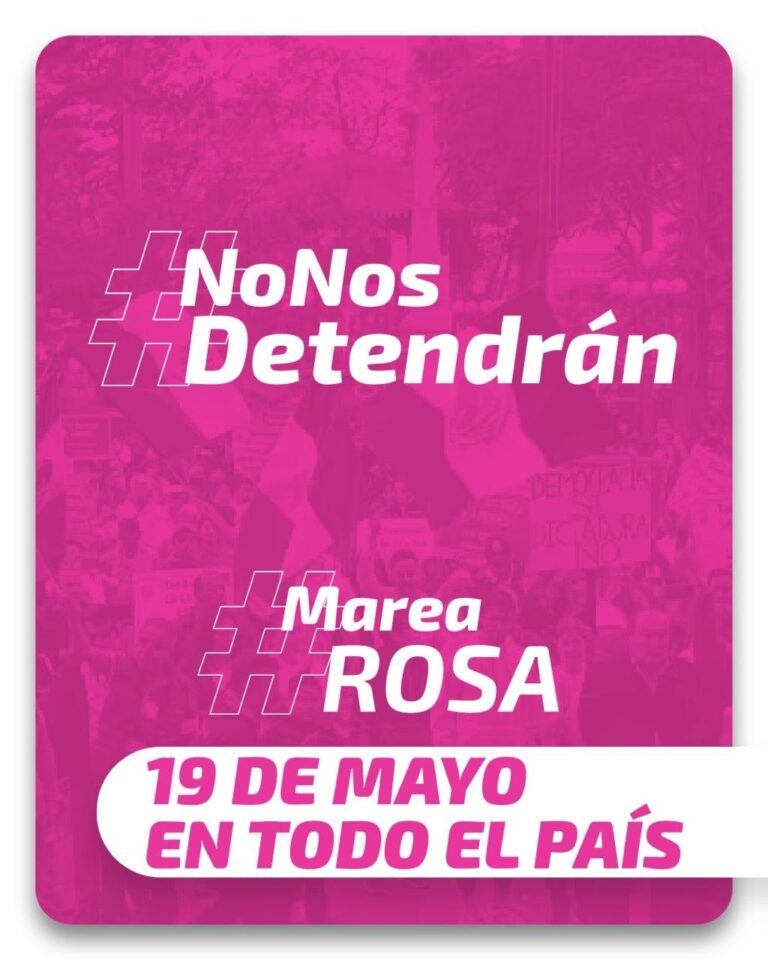 Lista la Marea Rosa; en 82 ciudades 4 países se aprestan a marchar este domingo.