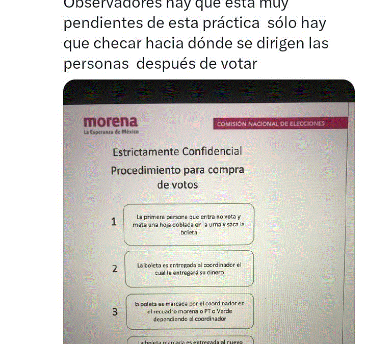 ¿Qué hará el INE con esta denuncia de compra de votos?