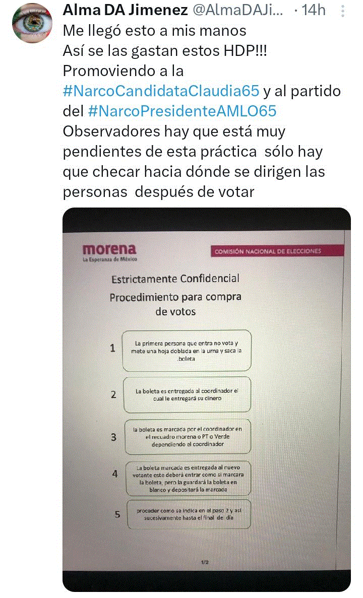 ¿Qué hará el INE con esta denuncia de compra de votos?