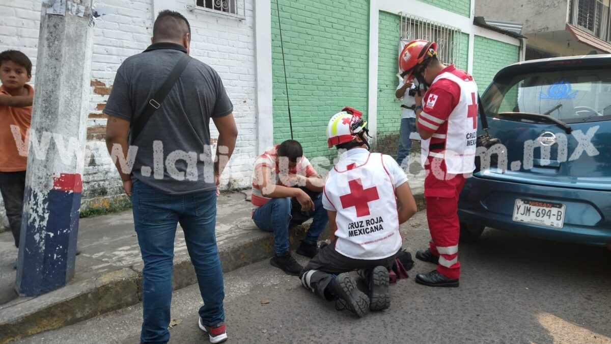 DOS MOTOCICLISTAS SE ACCIDENTAN EN CALLE 10.
