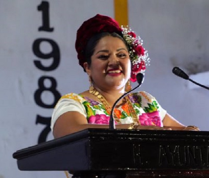 #Video: Grupo armado dispara en mitin de Rosalinda López candidata de Morena en Oaxaca