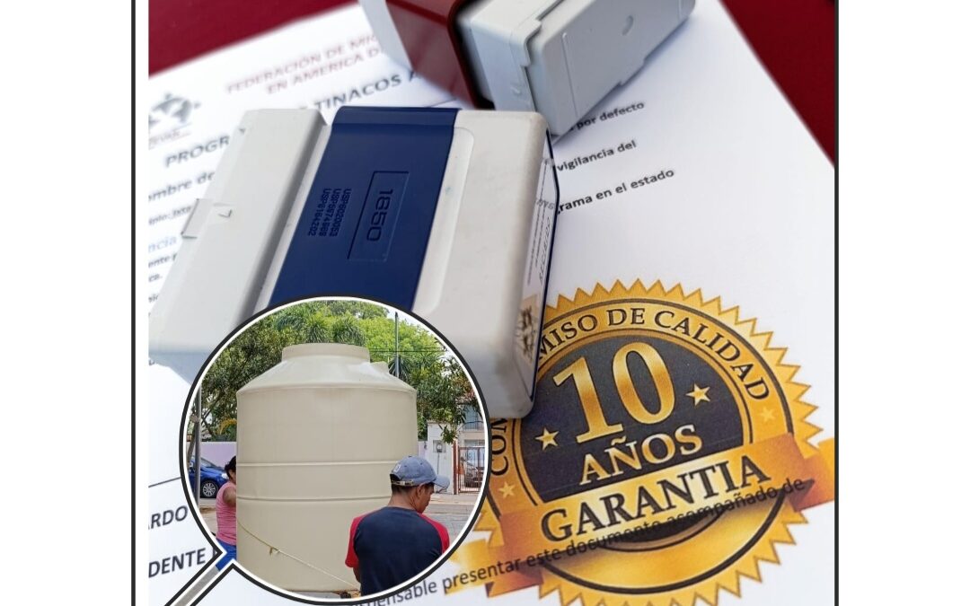 CONTINÚA LA ENTREGA DE TINACOS EN IXTAC.