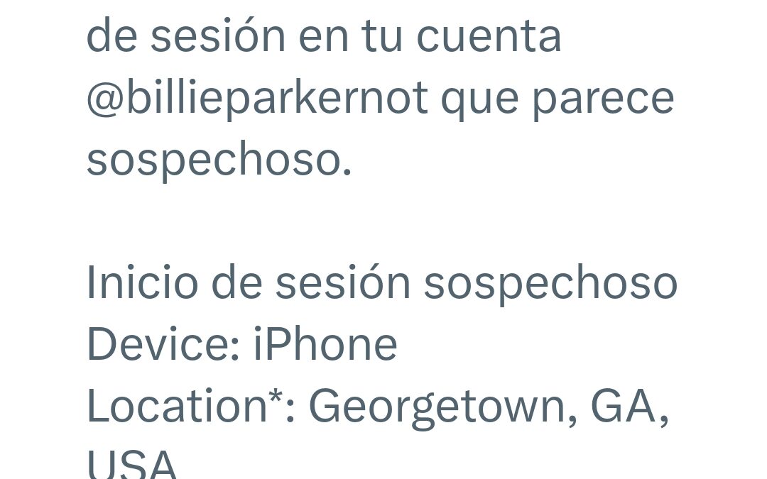 Intentan hackear nuestra cuenta en X desde Georgetown