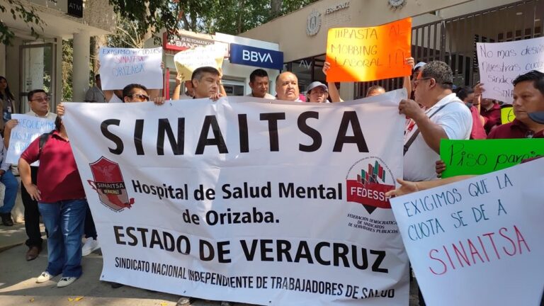 SINAITSA demanda en SESVER piso parejo para sindicatos