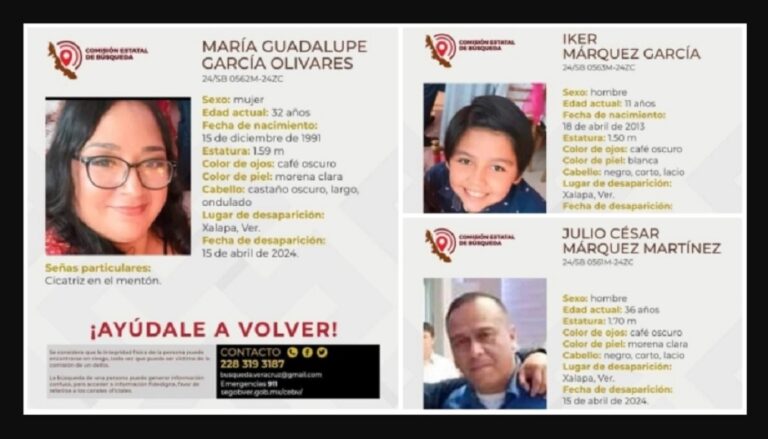 Misteriosa desaparición de una familia en Xalapa continúa sin resolverse.