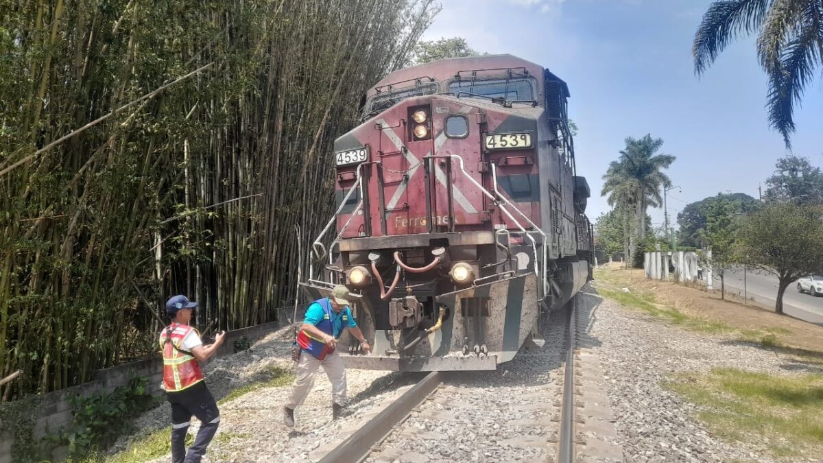 Se descarrila tren en Crucero Nacional