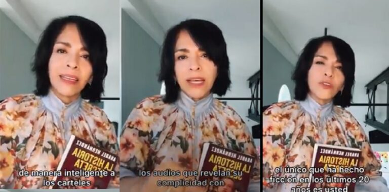 No hay nada que pueda detener su cita con la historia, advierte a AMLO Anabel Hernández