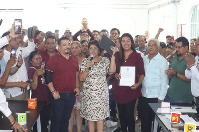 Adelanta Gómez Cazarín que van por la alcaldía del Puerto de Veracruz en 2025.
