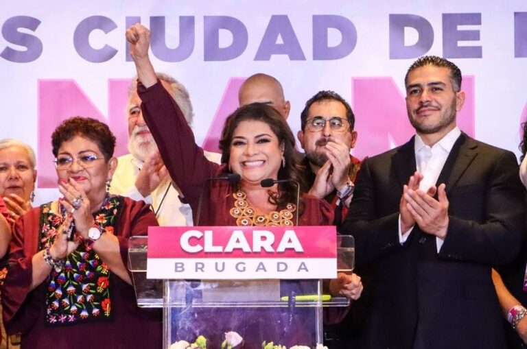 Clara Brugada se convierte en la tercera mujer que gobernará la ciudad de México.