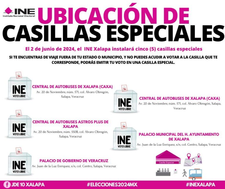 ¿Estás de viaje? Hay casillas especiales en Xalapa para votantes como tú #Casillas