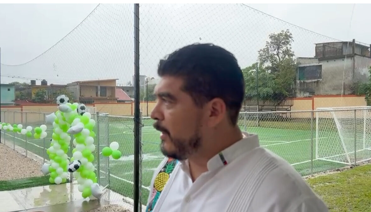 Zenyazen Escobar celebró inauguración de la cancha “Unión para el Bienestar” en Córdoba