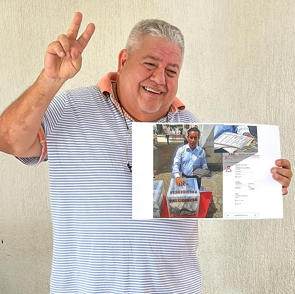 Manuel Huerta acusa a Vocal del INE de manipular resultados a favor de Américo