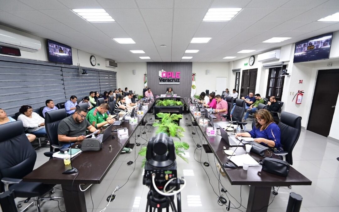 Consejo General del OPLE Veracruz aprueba designación de integrantes en consejos distritales 05 Poza Rica y 06 Papantla.
