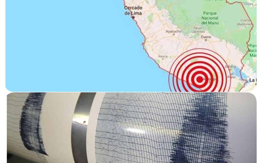 TERREMOTO DE 7,2 CON EPICENTRO EN AREQUIPA, PERÚ, DEJA AL MENOS 8 PERSONAS HERIDAS Y AFECTACIONES ENNCASAS Y CORTES DE ENERGÍA ELÉCTRICA.