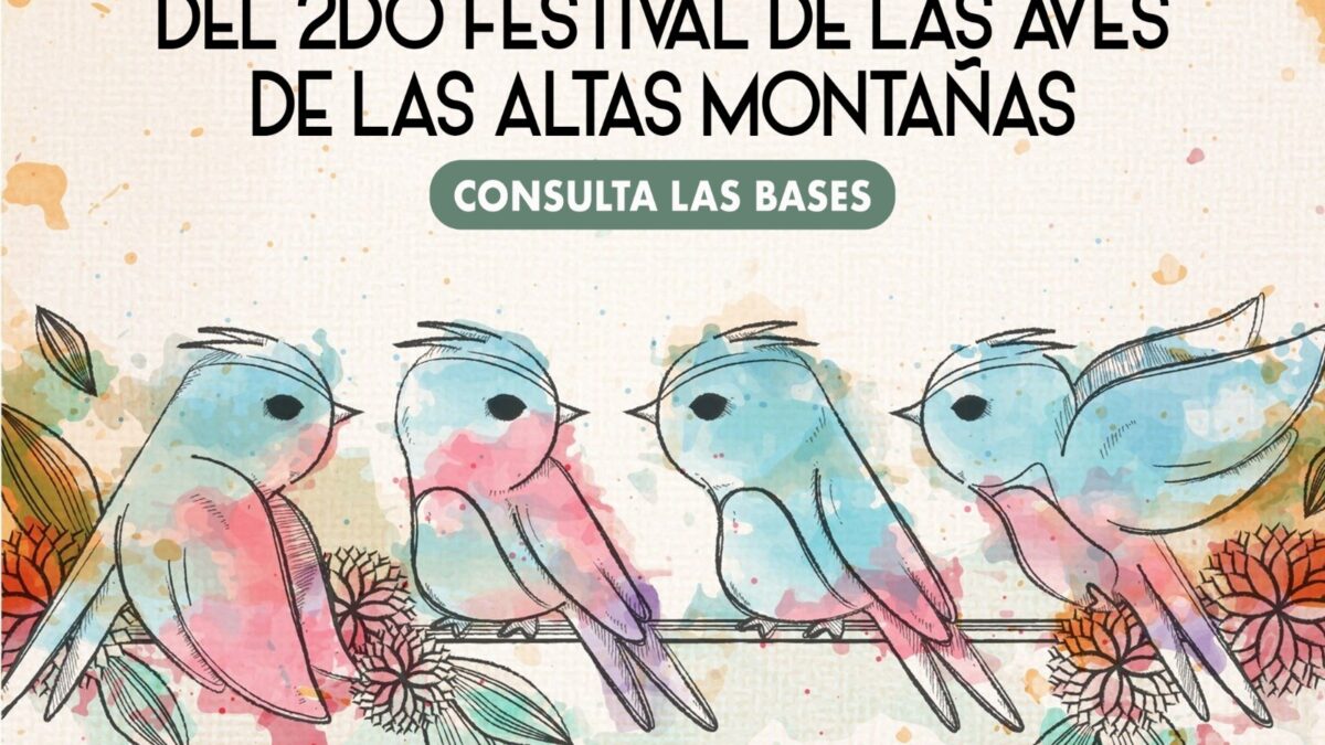 Cierre de convocatoria para participar en el concurso de dibujo del 2° Festival de las Aves de las Altas Montañas