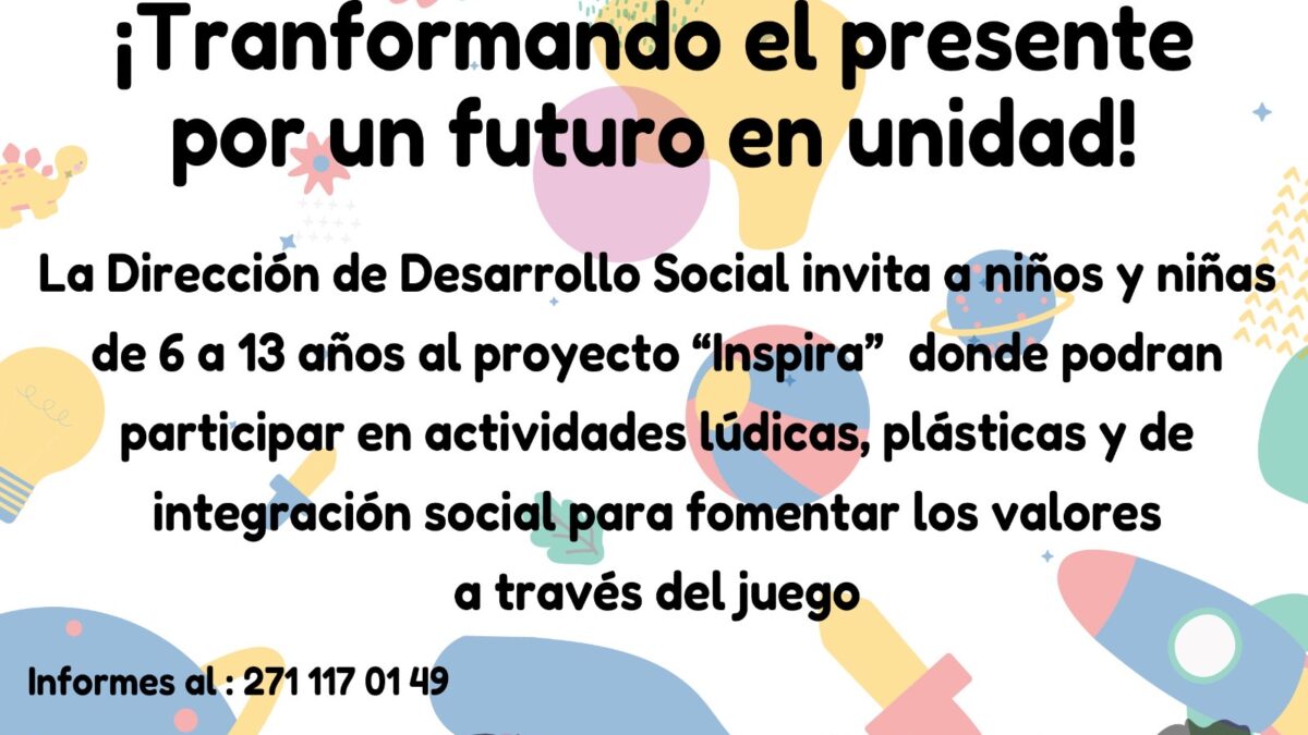 Inicia el programa “INSPIRA”, enfocado en fomentar los valores en la niñez de Córdoba