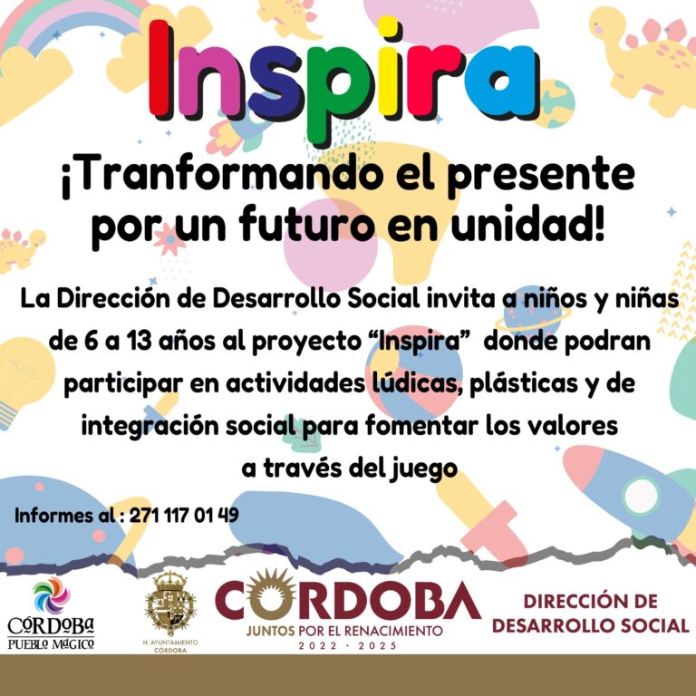 Inicia el programa “INSPIRA”, enfocado en fomentar los valores en la niñez de Córdoba