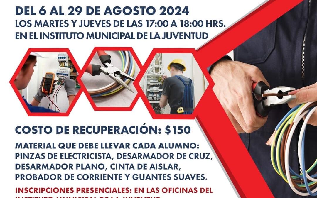 Inicia en agosto nuevo curso de electricidad para jóvenes en el IMJUVE de Córdoba