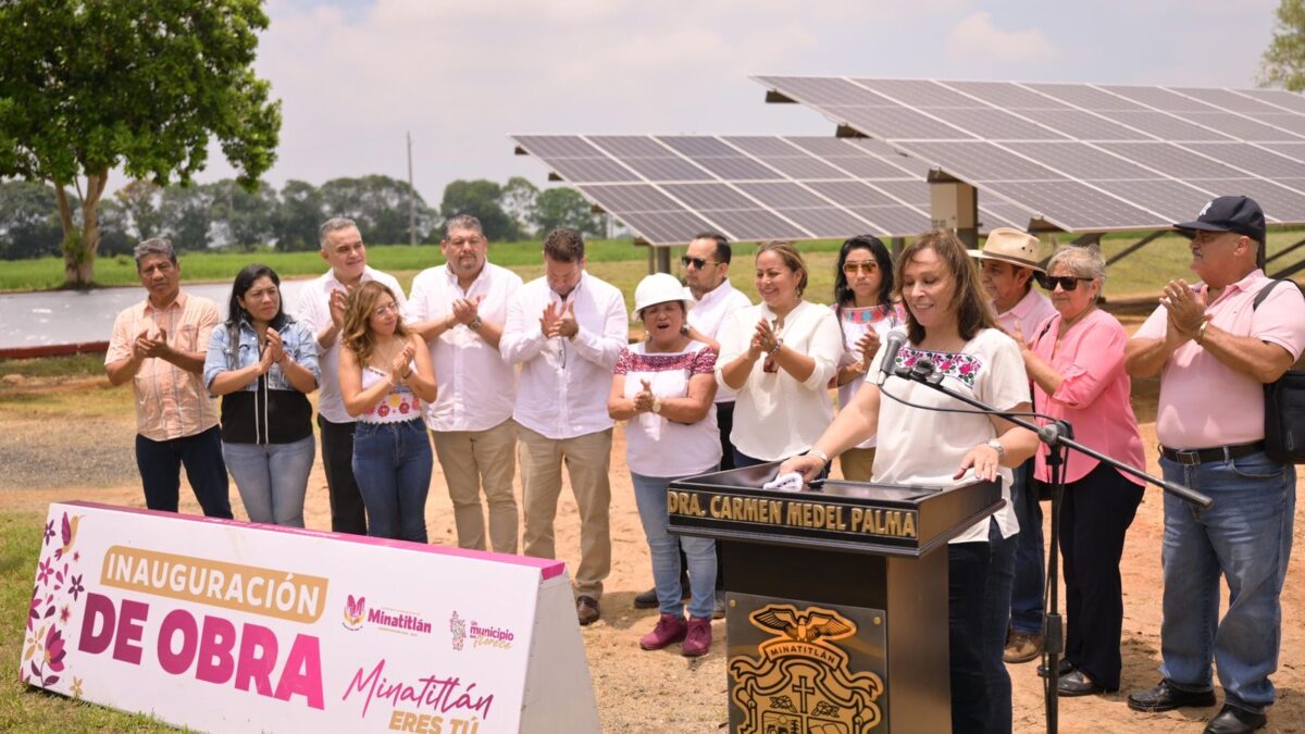 INAUGURA ROCÍO NAHLE PRIMER PARQUE FOTOVOLTAICO EN EL SUR DE VERACRUZ