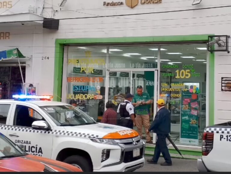 Asaltan casa de empeños en pleno centro de Orizaba