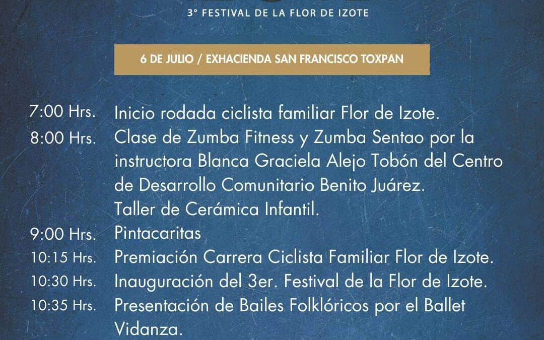 Tercer Festival de la Flor de Izote inicia este sábado 06 de julio