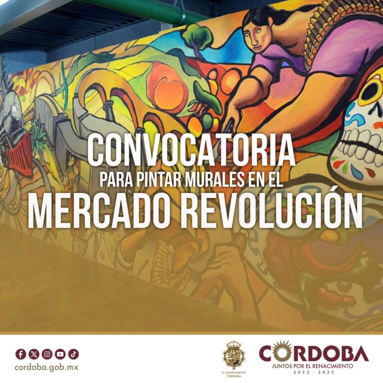 Convoca Ayuntamiento de Córdoba a participar en la creación de murales en el mercado “Revolución”