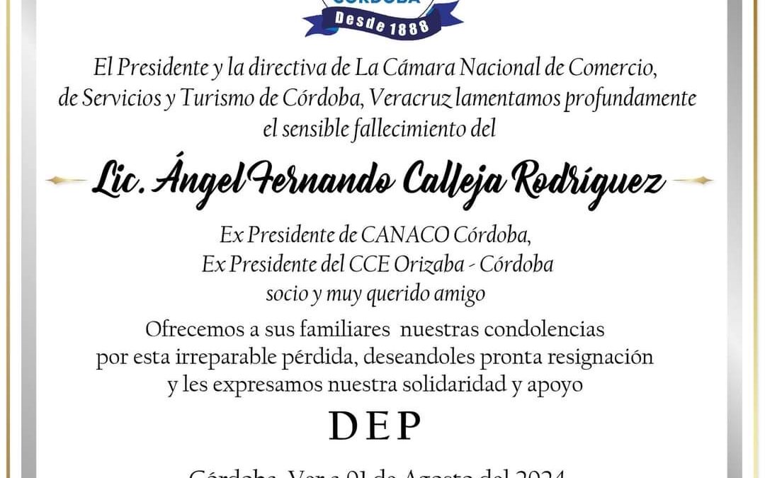 Lamenta IP fallecimiento de Fernando Calleja
