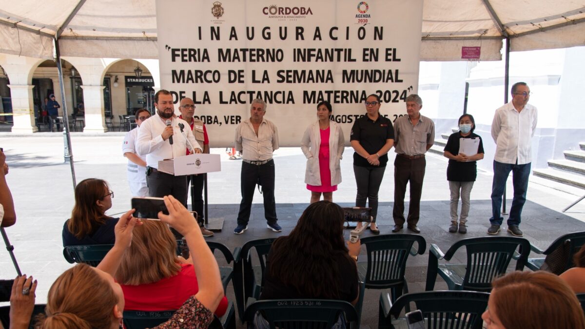 Celebra ayuntamiento de Córdoba la Semana Mundial de la Lactancia Materna