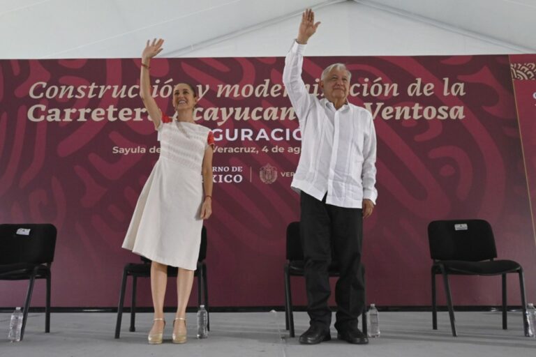 LAS GIRAS DE AMLO Y SHEINBAUM CONCLUIRÁN EL 17 Y 18 DE AGOSTO.
