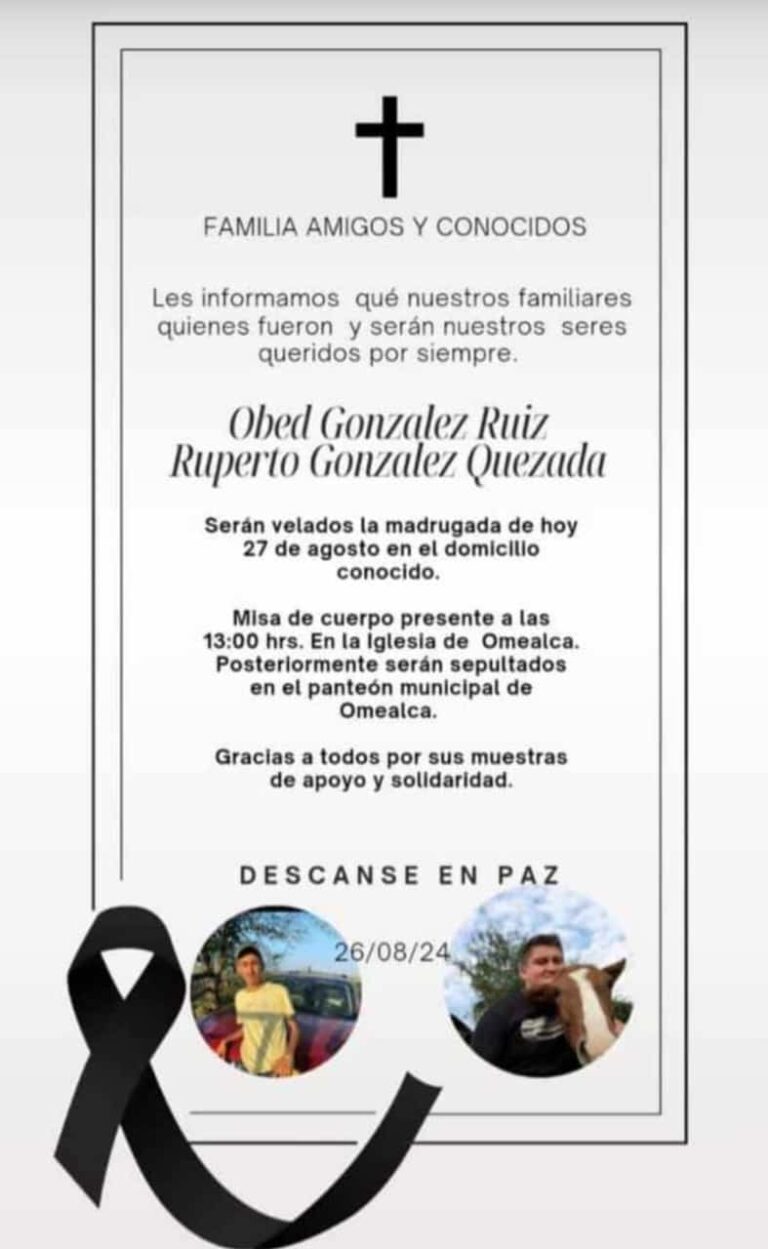 DARÁN ÚLTIMO ADIÓS A PARAMEDICOS DE OMEALCA.