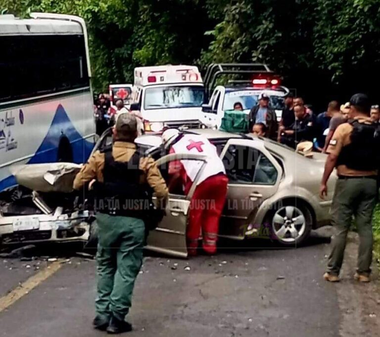Fuerte accidente en la Carretera Federal 125 Huatusco- Totutla